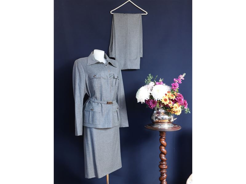 Escada, Tailleur in lana grigio