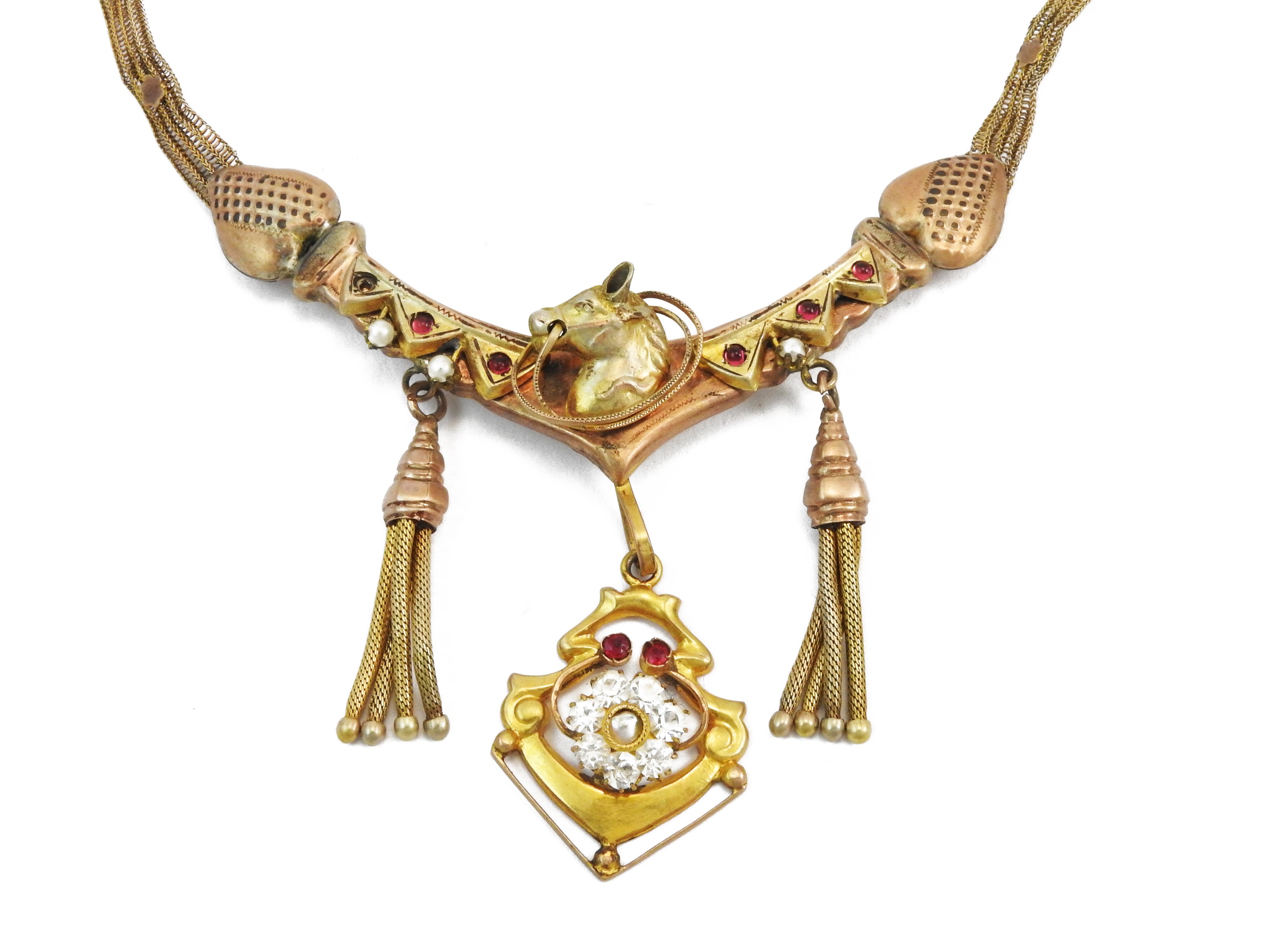 Collana d'epoca in oro a basso titolo