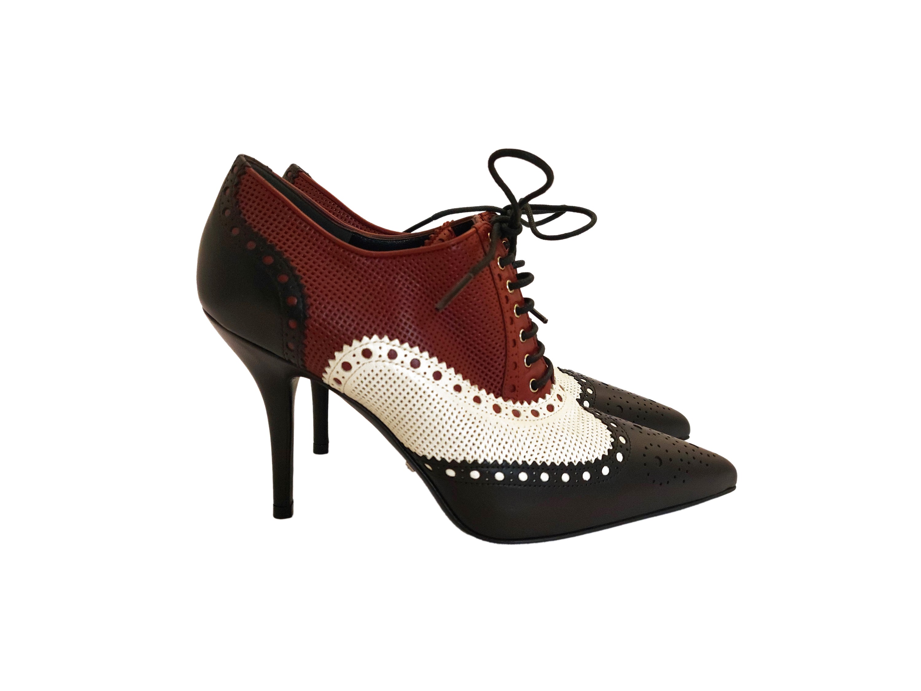 Gucci, Parigine in pelle tricolore