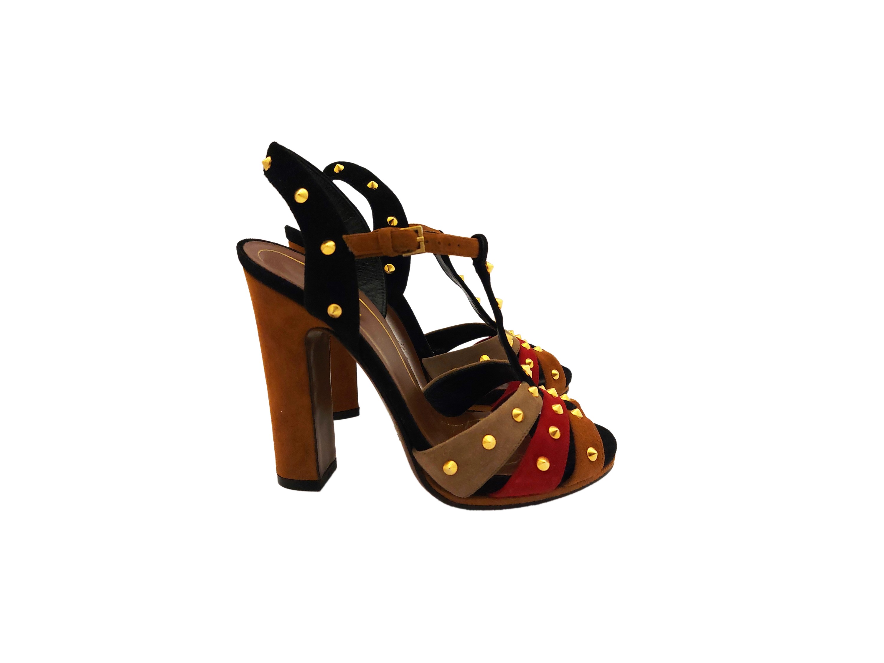 Gucci, Sandali in Suede con Borchie