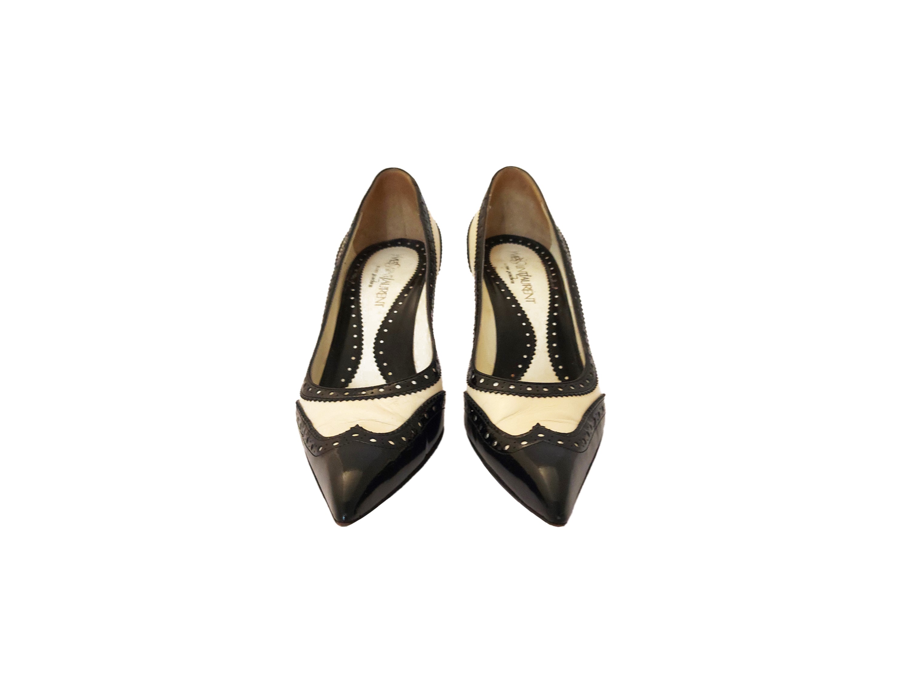 Yves Saint Laurent, Décolleté in pelle bicolore