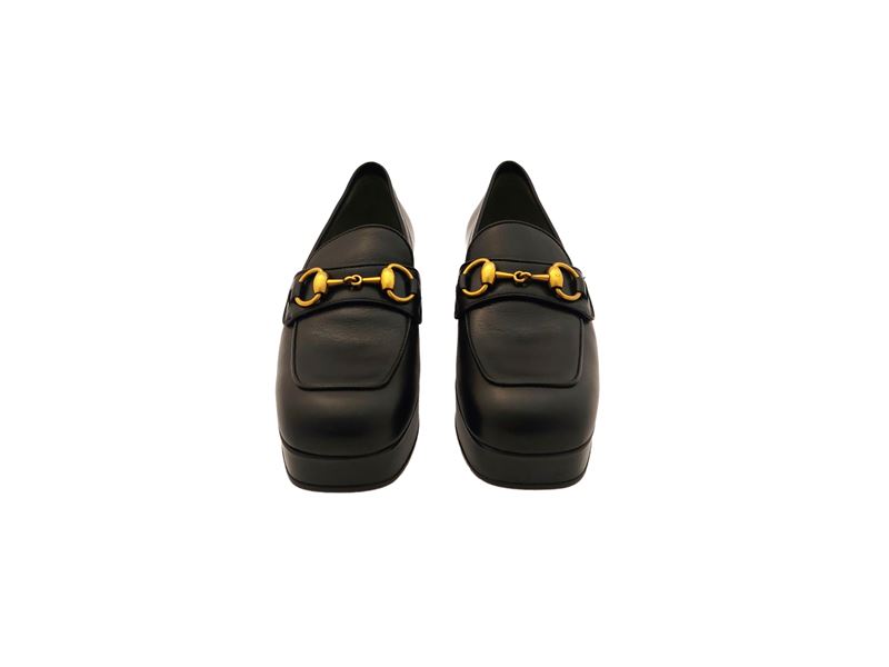 Gucci, Mocassini in Pelle Nera