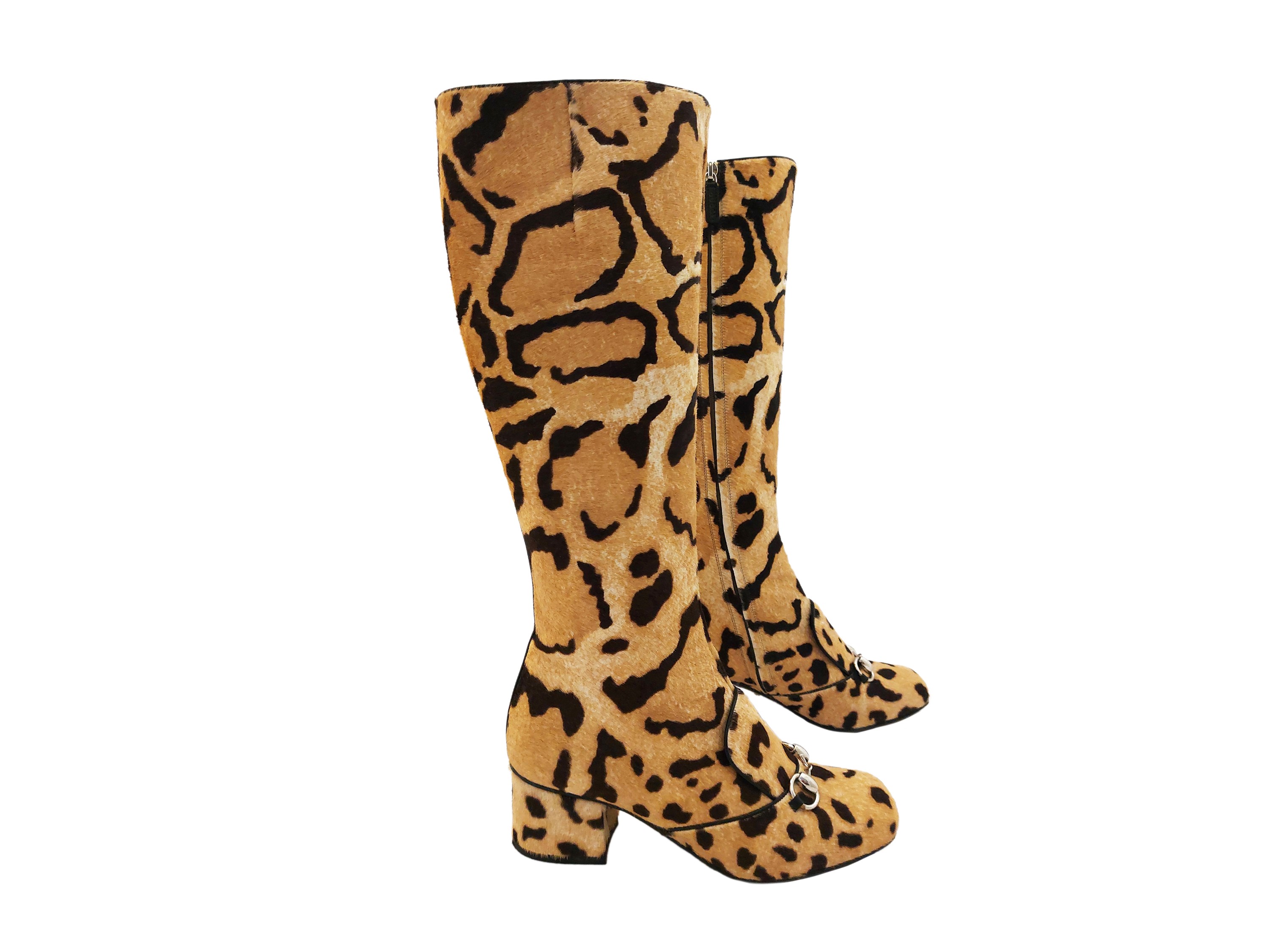 Gucci, Stivali animalier in cavallino