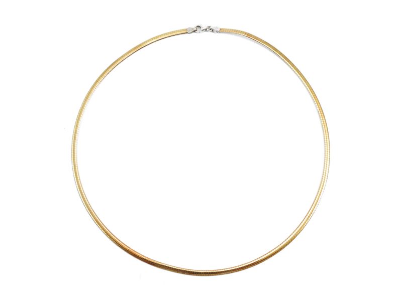 Collier in oro giallo e bianco