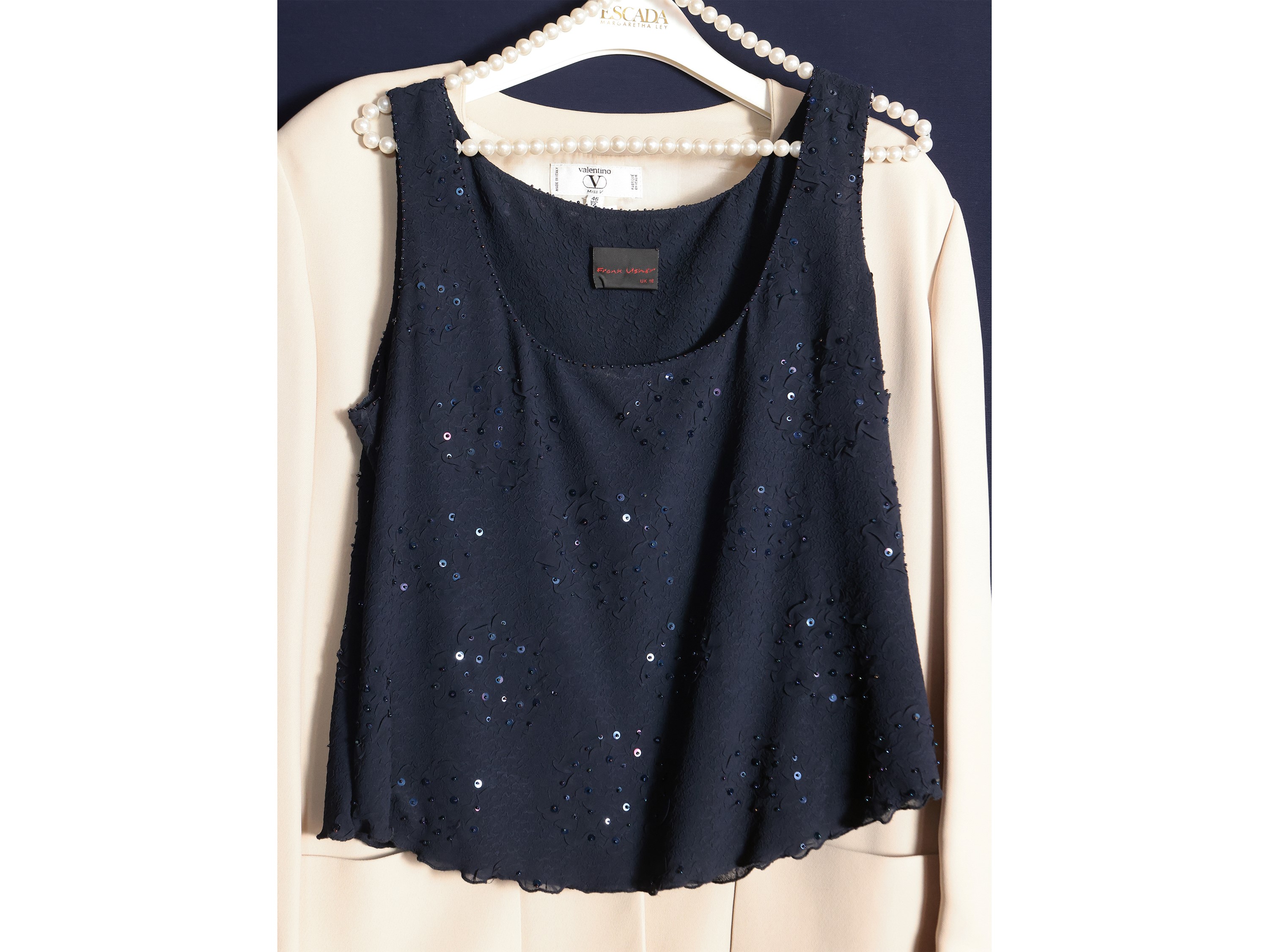 Valentino, Giacca in viscosa color sabbia