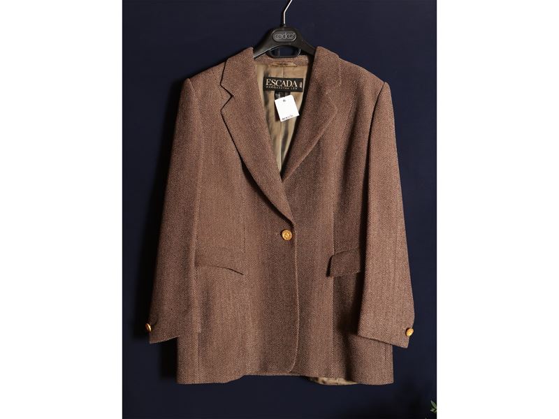 Escada, Giacca in lana marrone