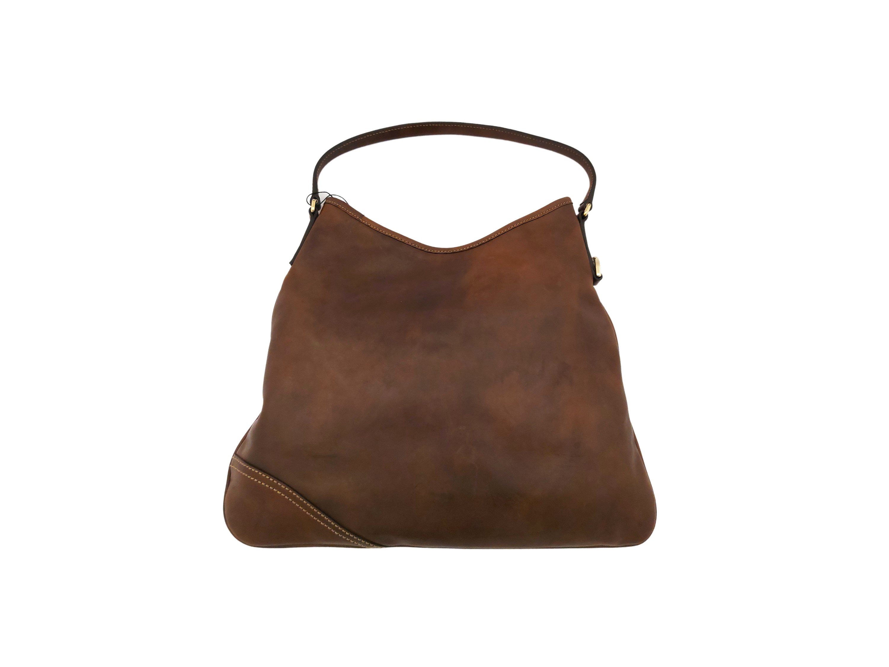 Gucci, Borsa a spalla in pelle marrone