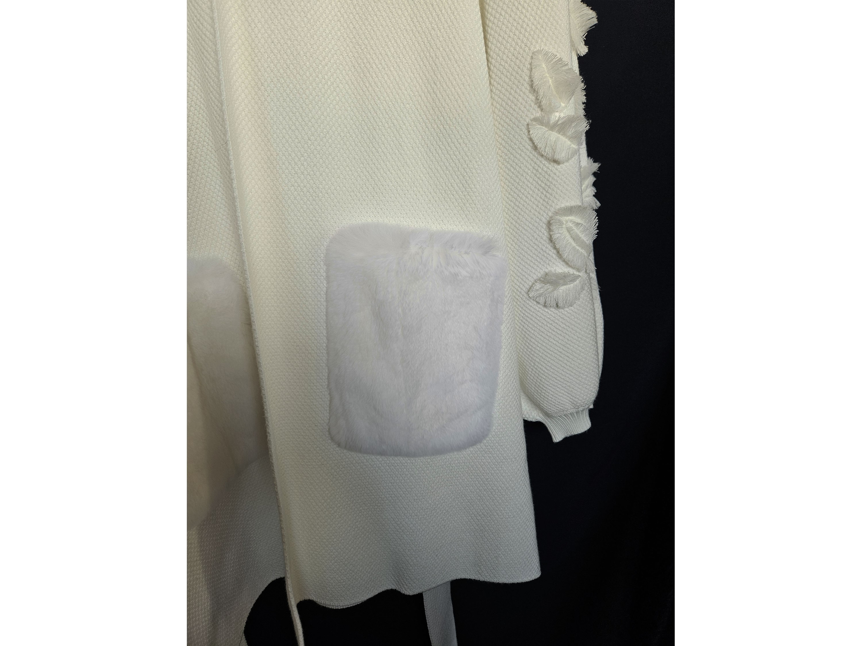 Anne Fontaine, Cardigan Shada in viscosa bianca