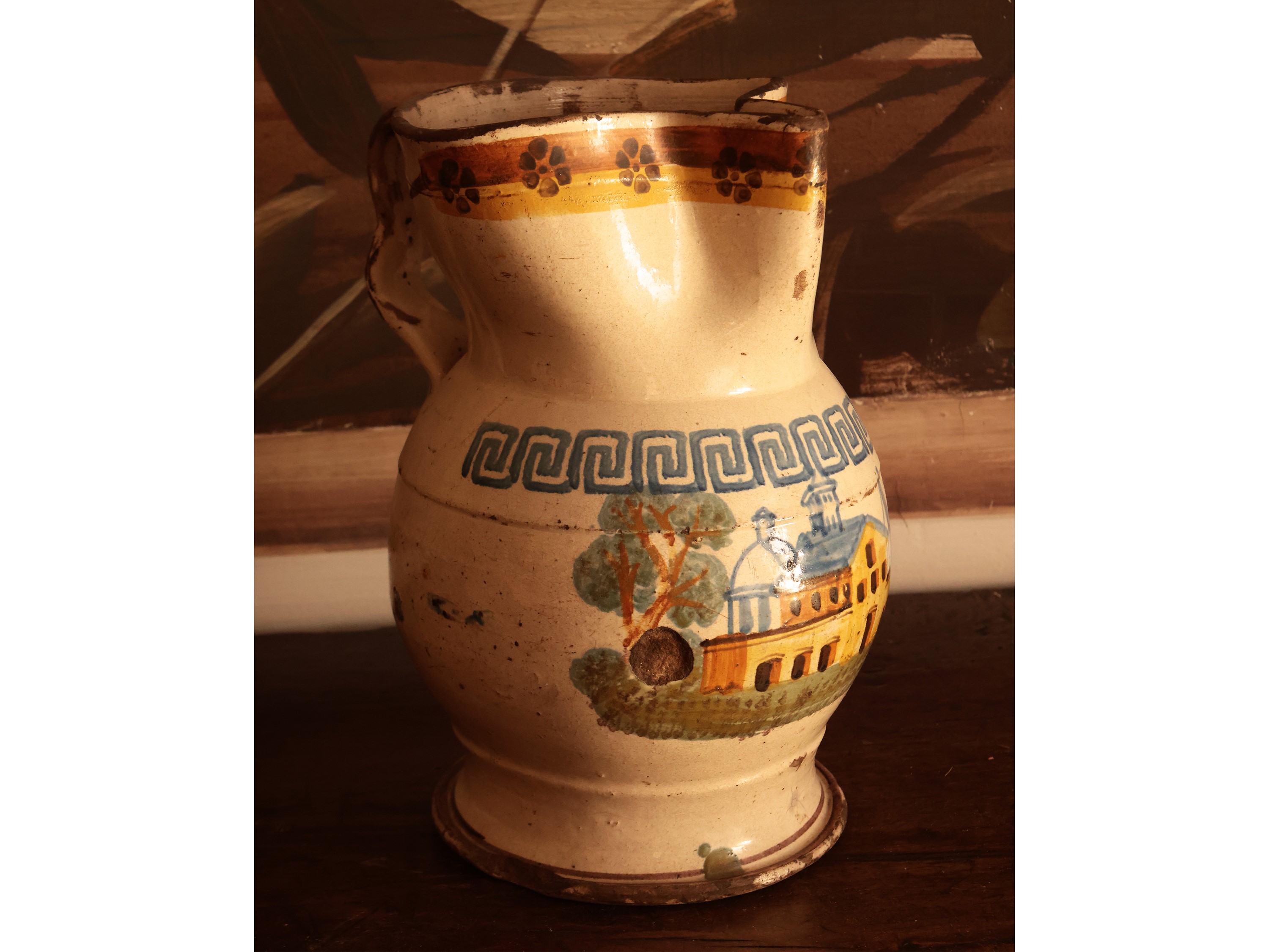 Grande Brocca in Maiolica Popolare