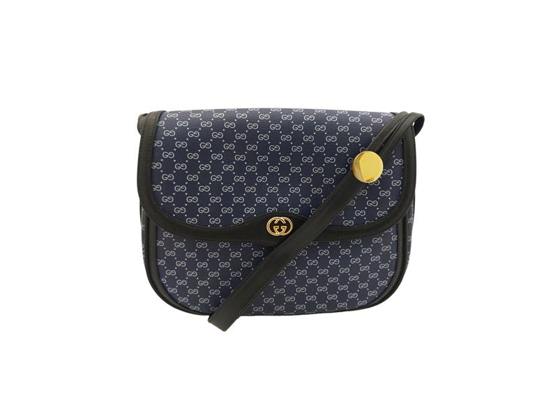 Gucci, Borsa a Tracolla in Tela Monogram Blu