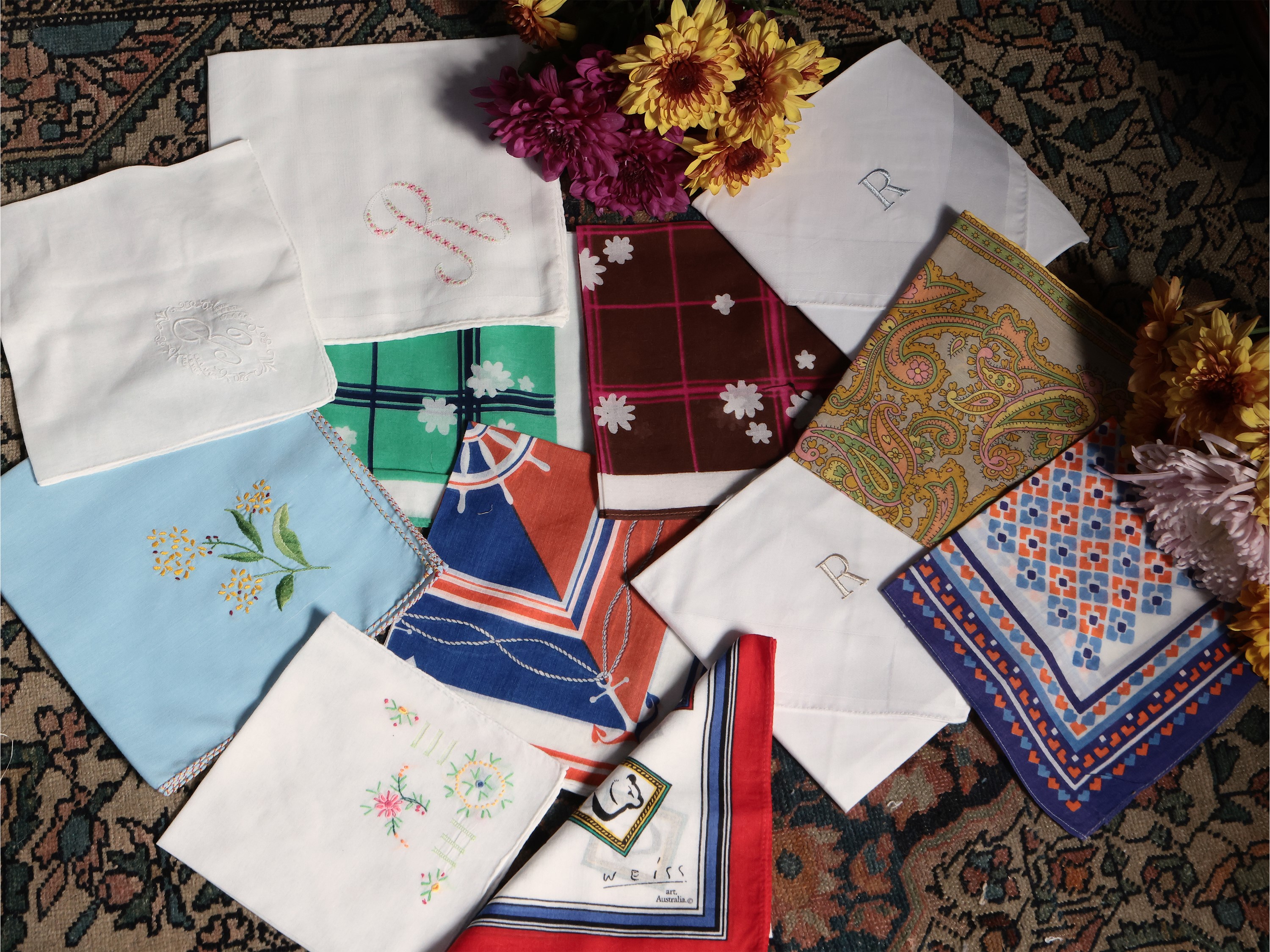 Lotto di fazzoletti in cotone