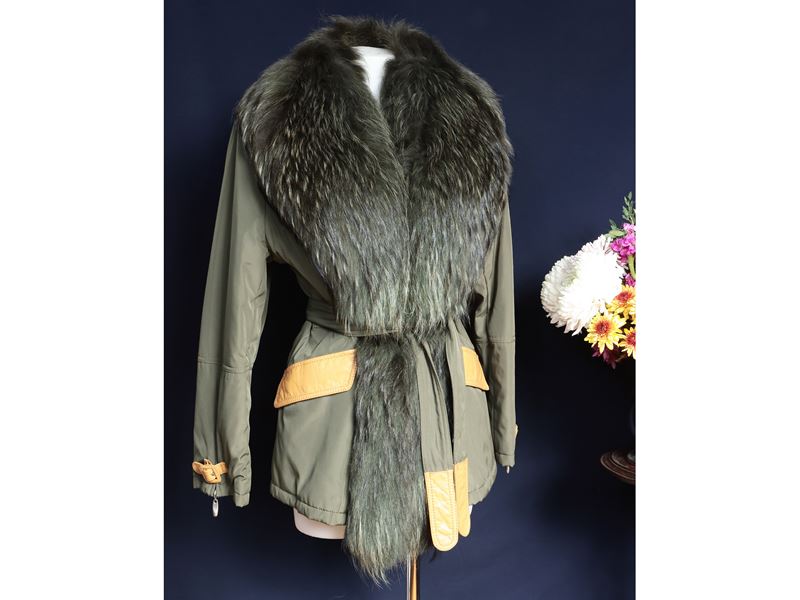 Giaccone impermeabile verde militare