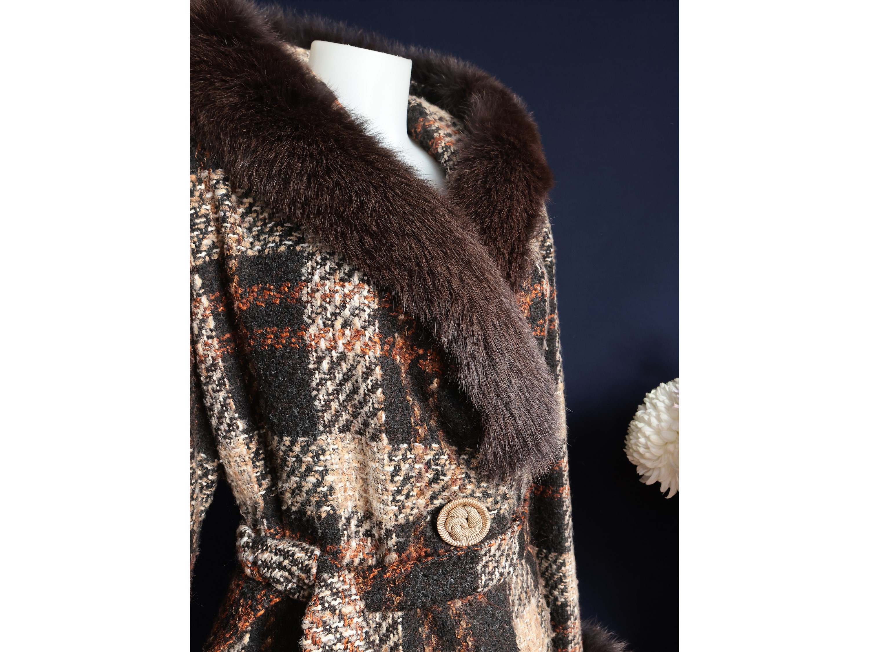 Weill, Cappottino in misto lana tartan