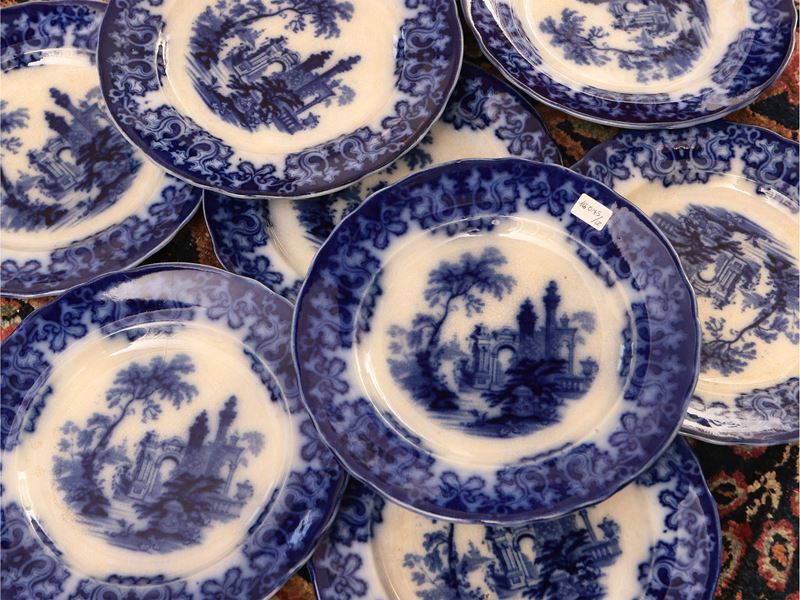 Serie di Dodici Piatti in Terraglia, Athens
