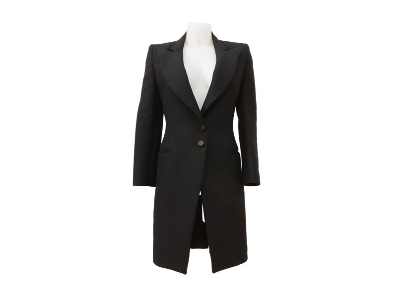 Balenciaga, Cappottino in lana nero