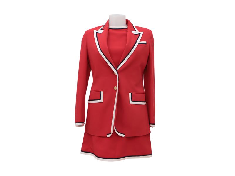 Gucci, Completo Rosso in Cady Alessandro Michele
