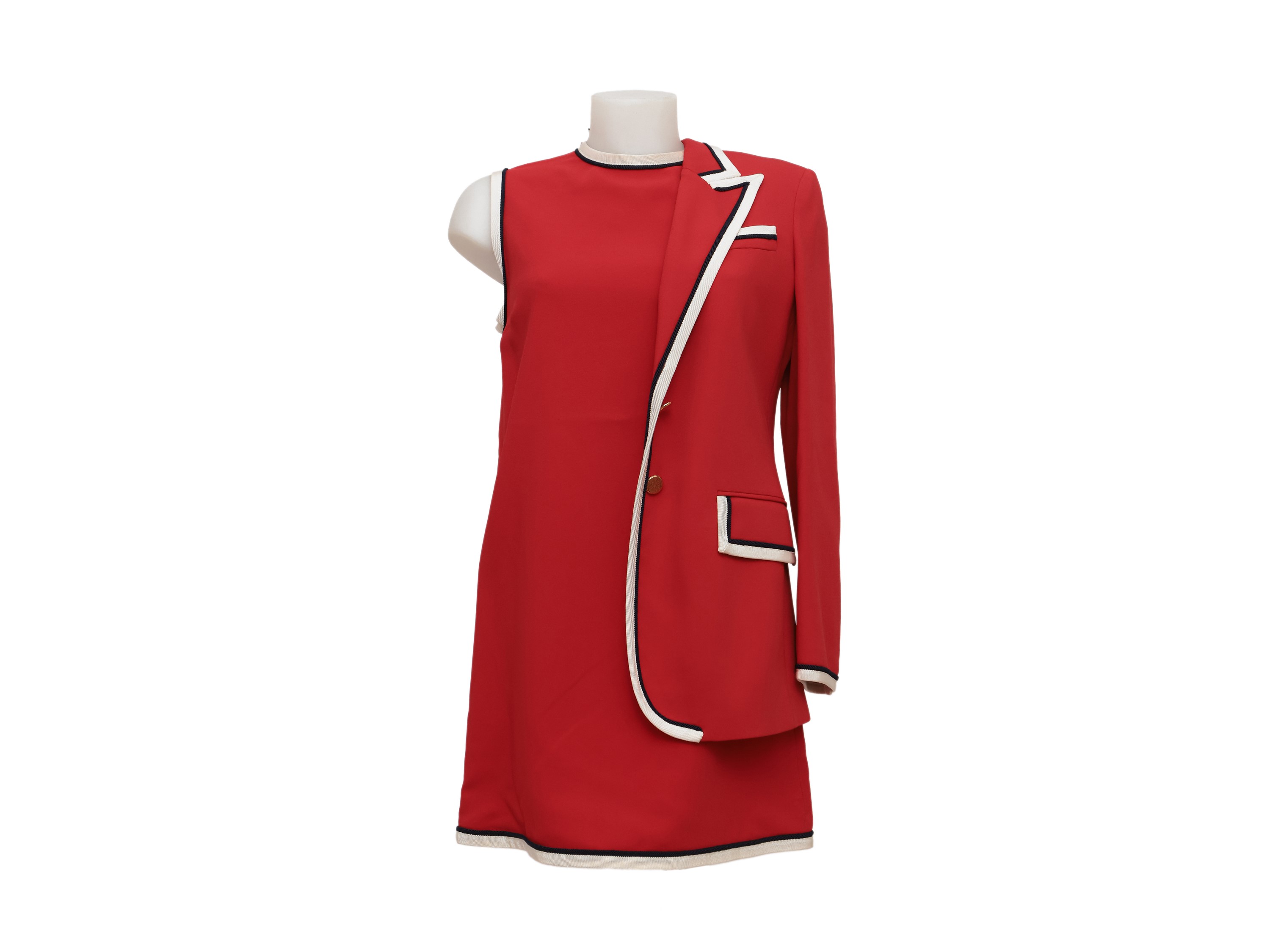 Gucci, Completo Rosso in Cady Alessandro Michele