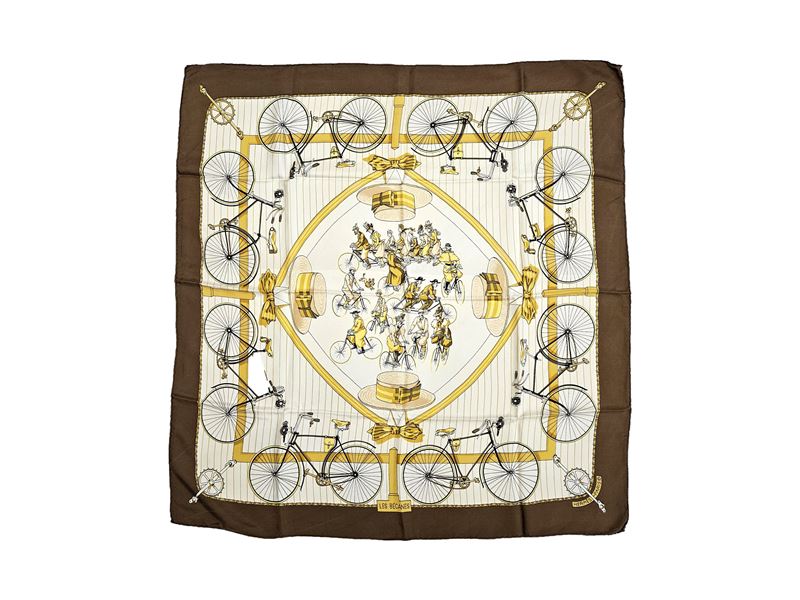Hermès, Foulard in Seta "les Becanes"