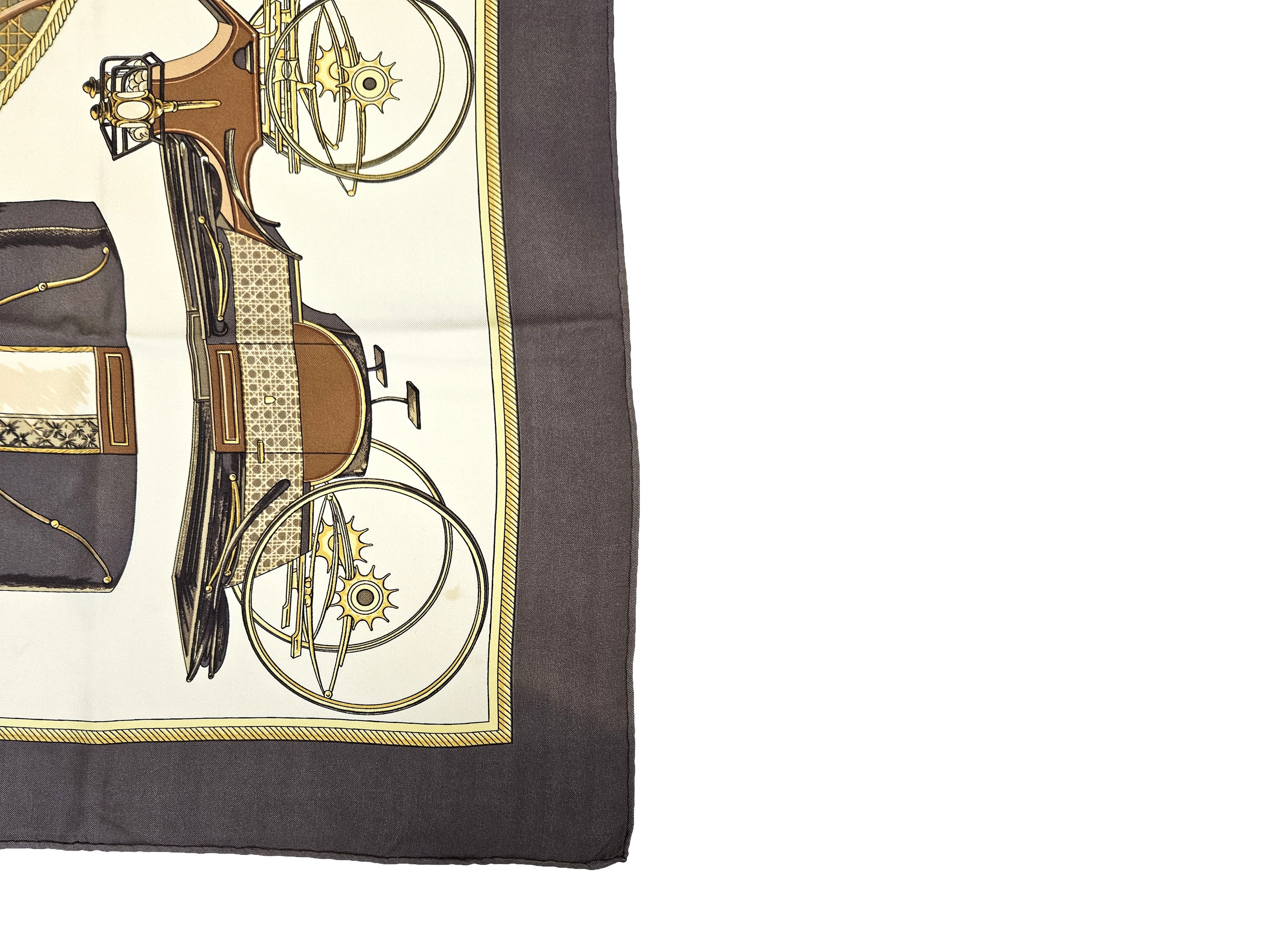 Hermès, Foulard in seta "Les Voitures à Trasformation"