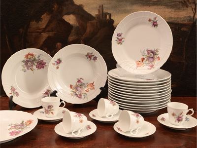 Assortimento di Piatti in Porcellana, Vecchia Ginori, Richard Ginori