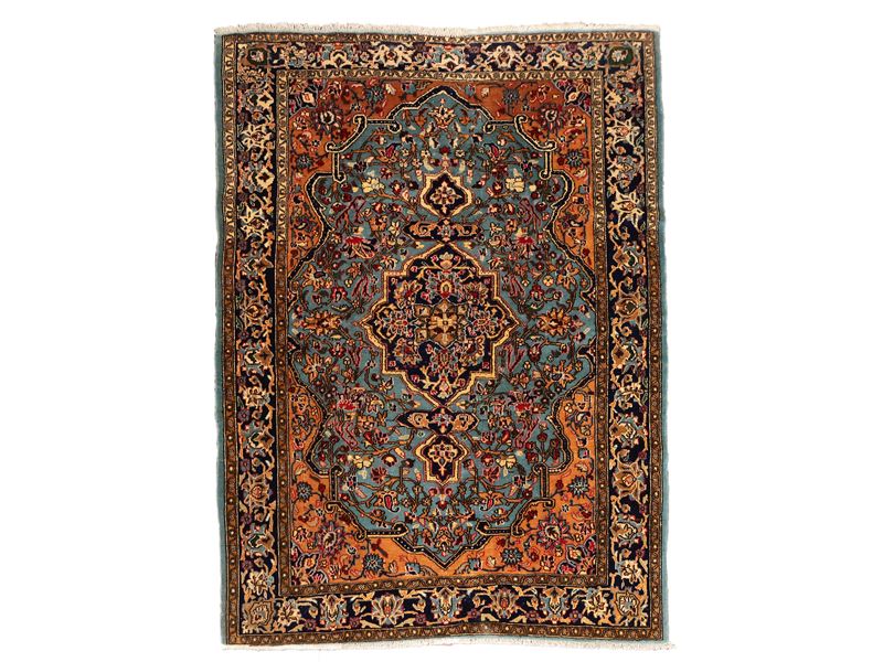 Tappeto persiano Qum Kork in lana