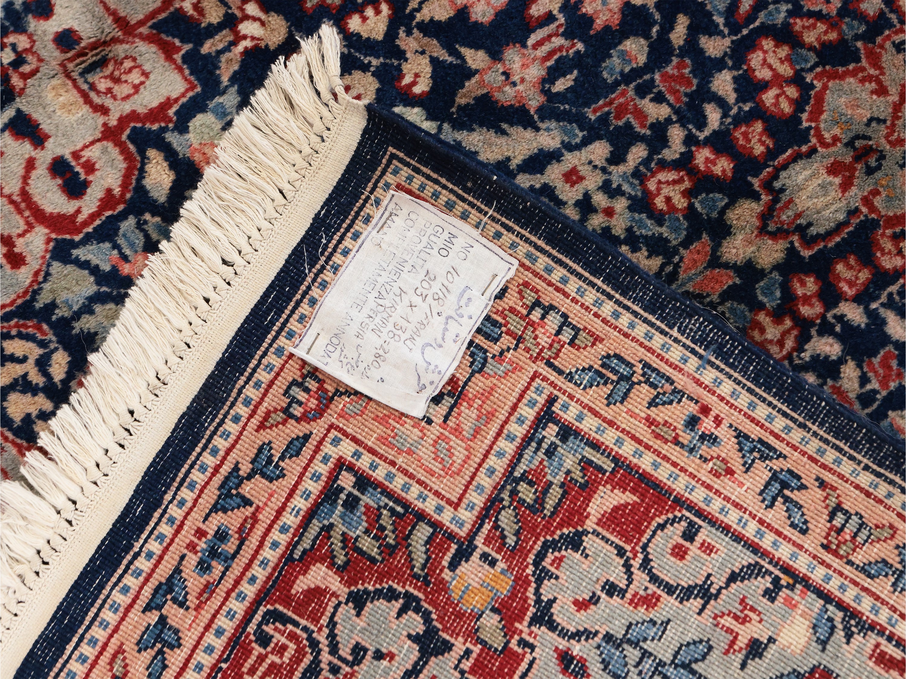 Tappeto persiano Kirman di vecchia manifattura