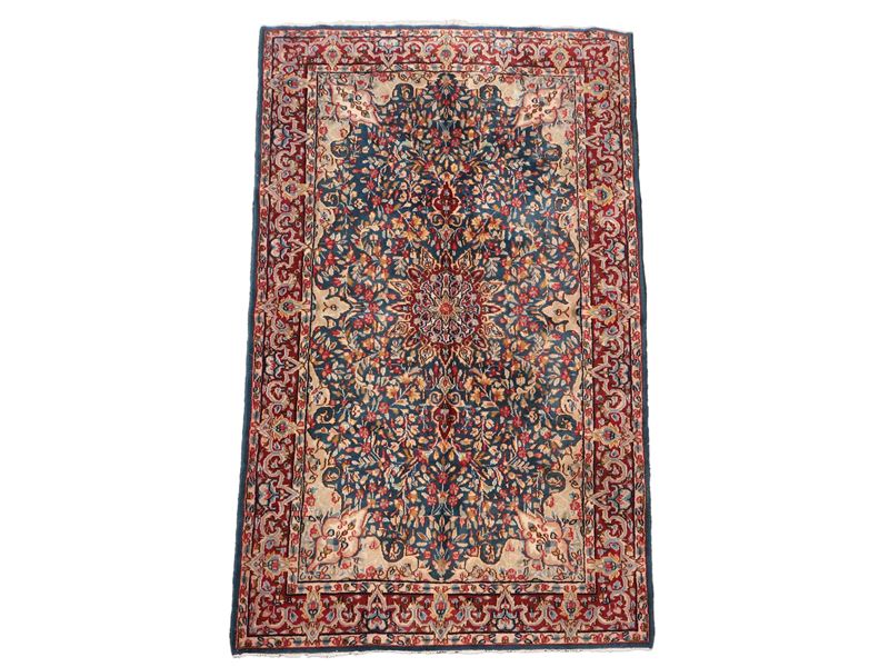 Tappeto persiano Kirman di vecchia manifattura