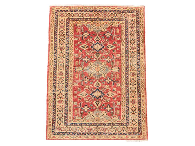 Tappeto caucasico Kazak Ghazni di vecchia manifattura