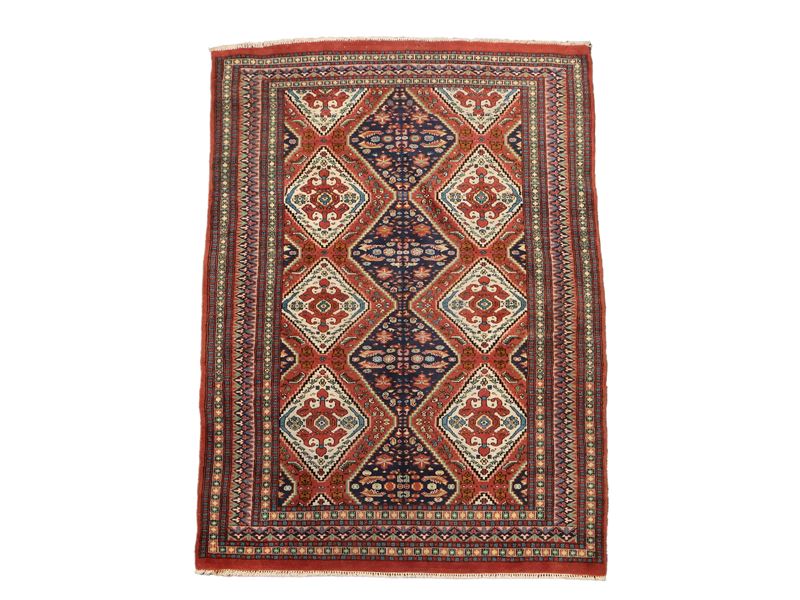 Tappeto caucasico Lezghi di vecchia manifattura