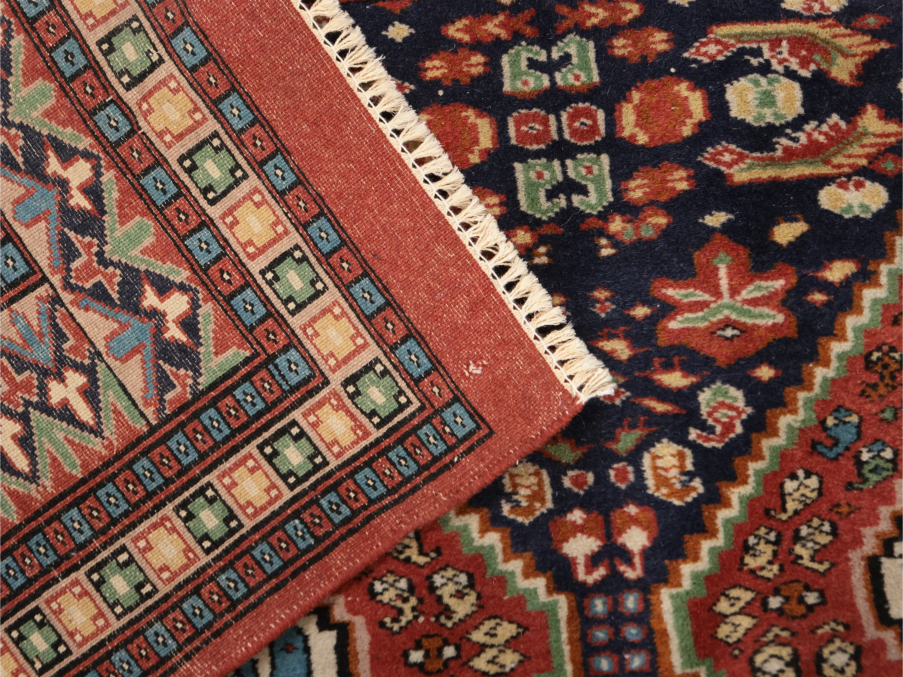 Tappeto caucasico Lezghi di vecchia manifattura