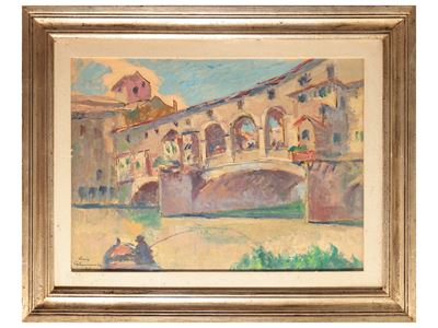 Veduta di Pontevecchio, Firenze 1970