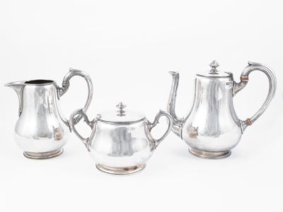 Servizio da Caffè in Metallo Argentato, Christofle