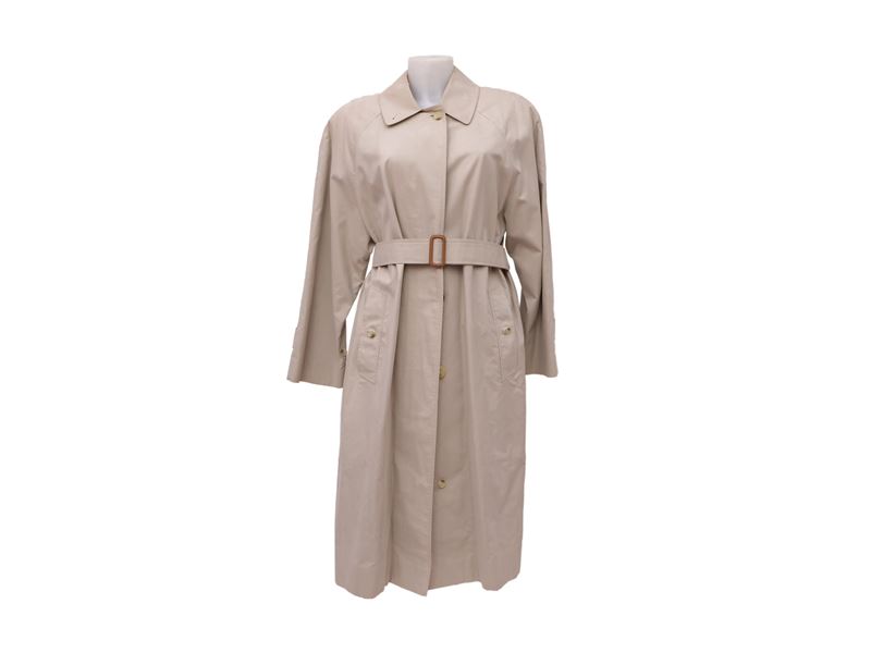 Burberry, Trench in Cotone Beige