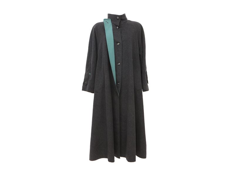 Cappotto in Loden Grigio/verde