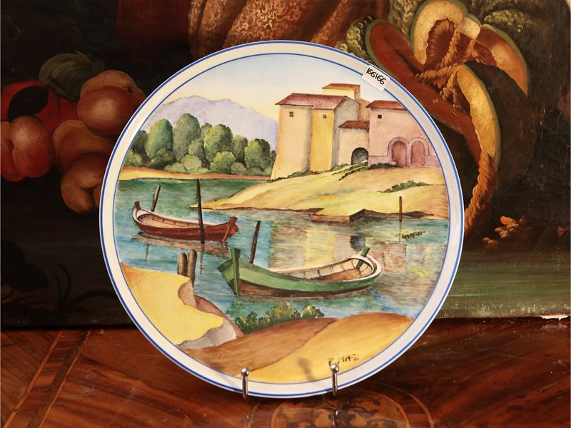 Piatto da parata in porcellana