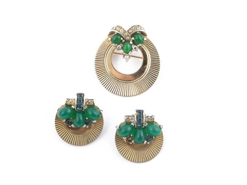 Boucher, Demi parure spilla e orecchini