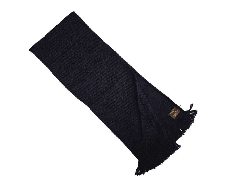 Louis Vuitton, Sciarpa in Lana e Seta Blu