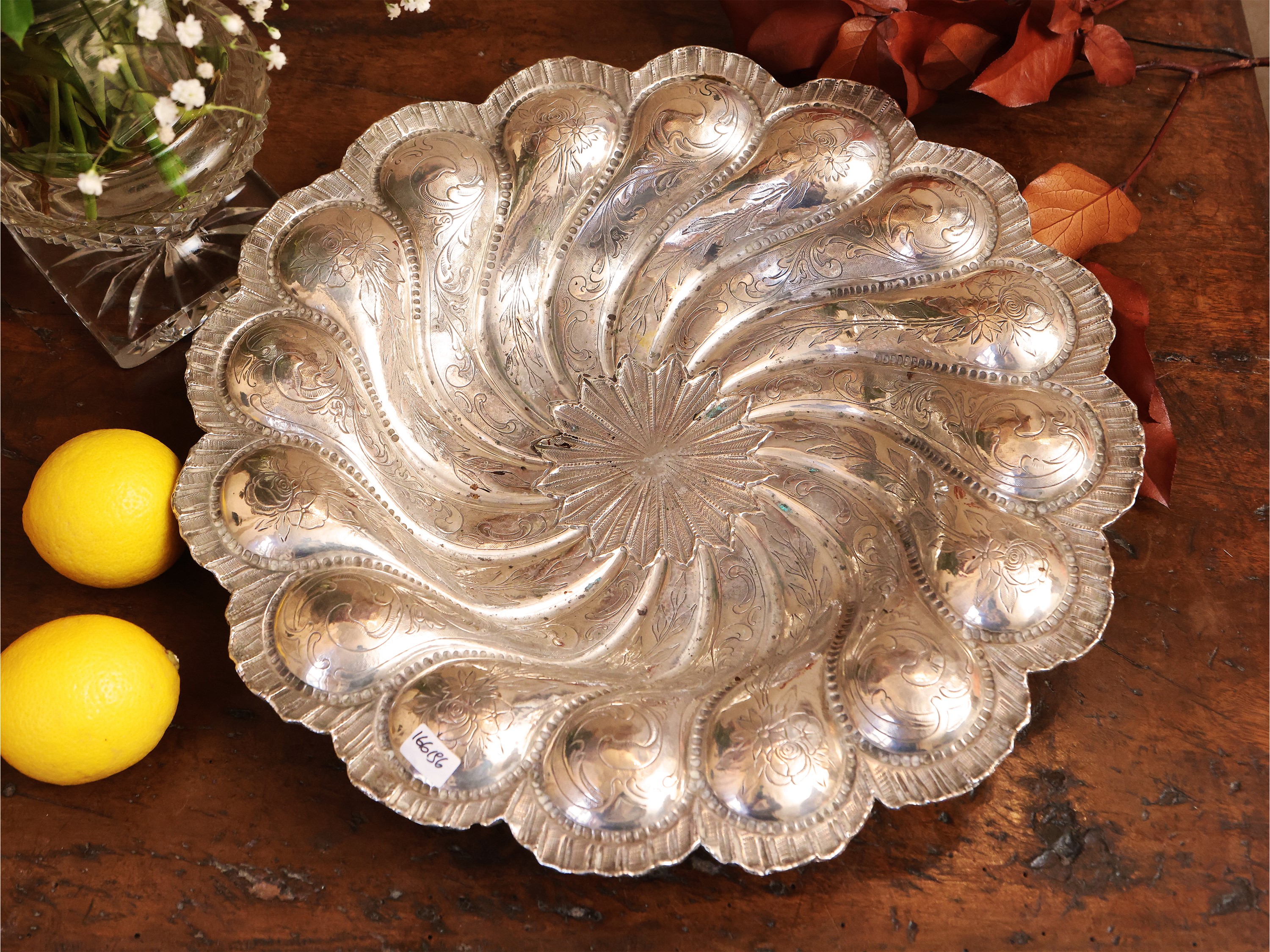 Grande centrotavola in argento