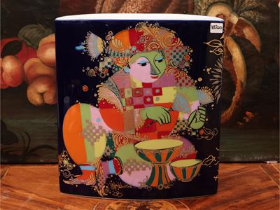 Grande Vaso in Porcellana, Bjorn Wiinblad per Rosenthal