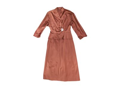 Abito Sartoriale in Seta Rosa Antico