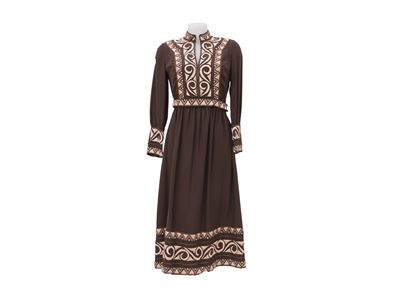 Abito in Cady Marrone