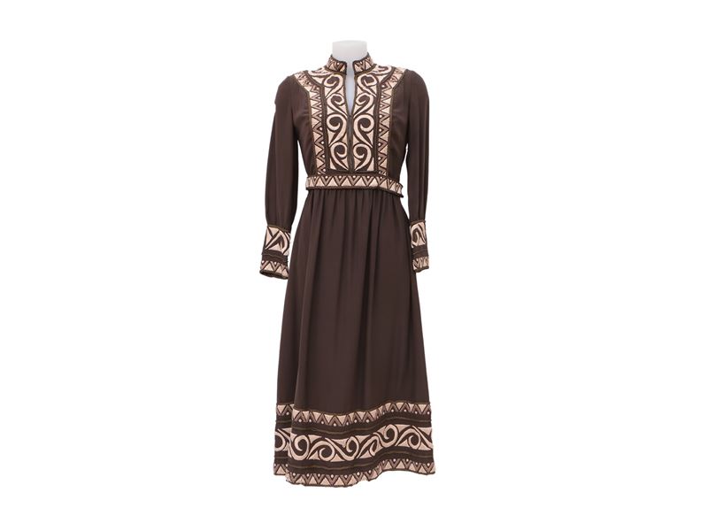 Abito in Cady Marrone