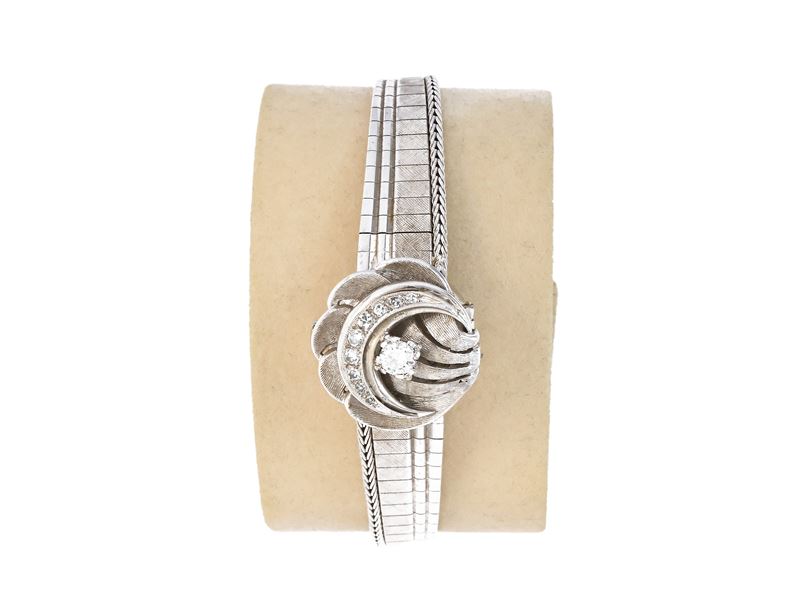Orologio da Polso per Donna in Oro Bianco 585/1000 con Diamanti