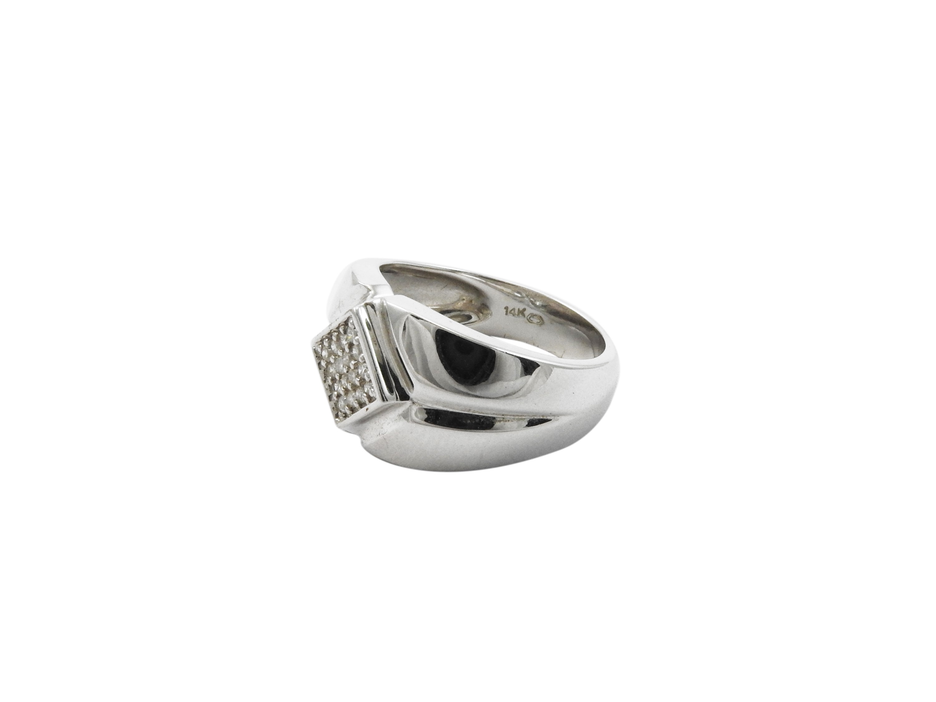 Anello in Oro Bianco 585/1000 con Diamanti