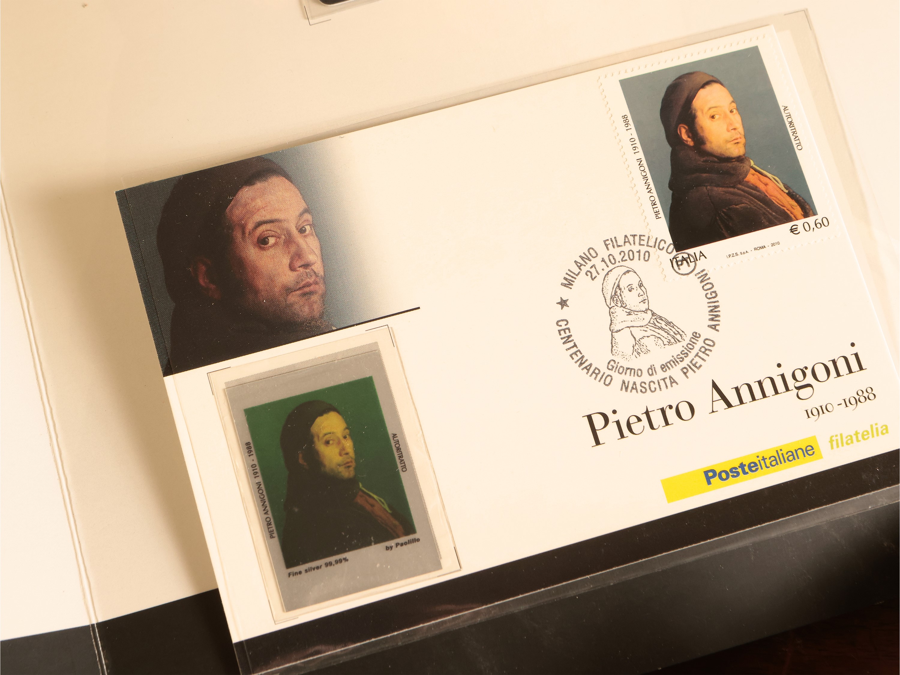 Filatelia - Emissione Centenario della nascita di Pietro Annigoni, 1988