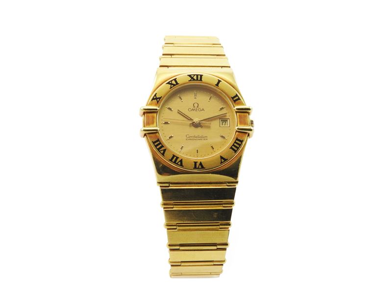 Orologio da Polso per Donna Omega Constellation in Oro Giallo