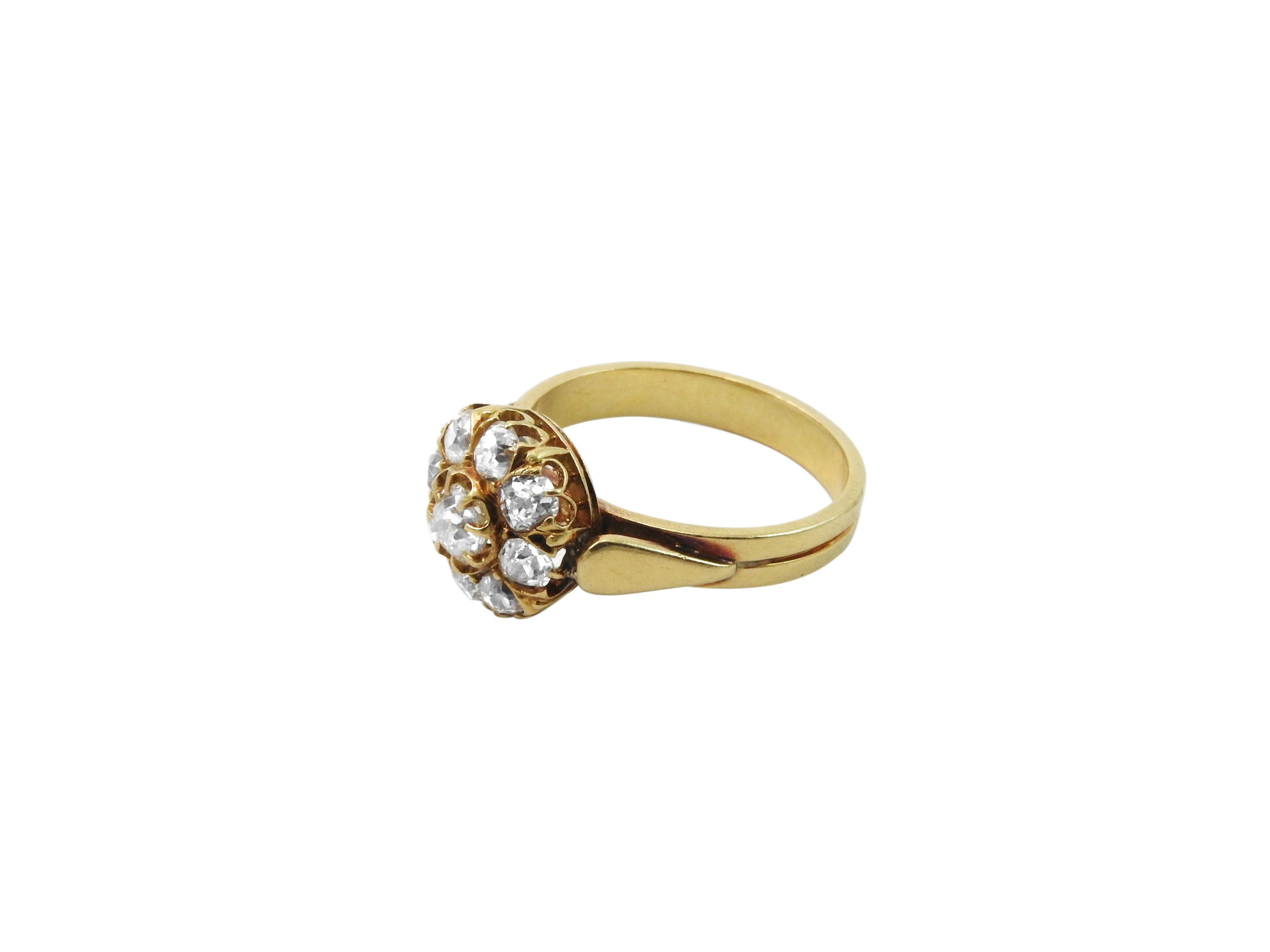 Anello in Oro Giallo con Diamanti