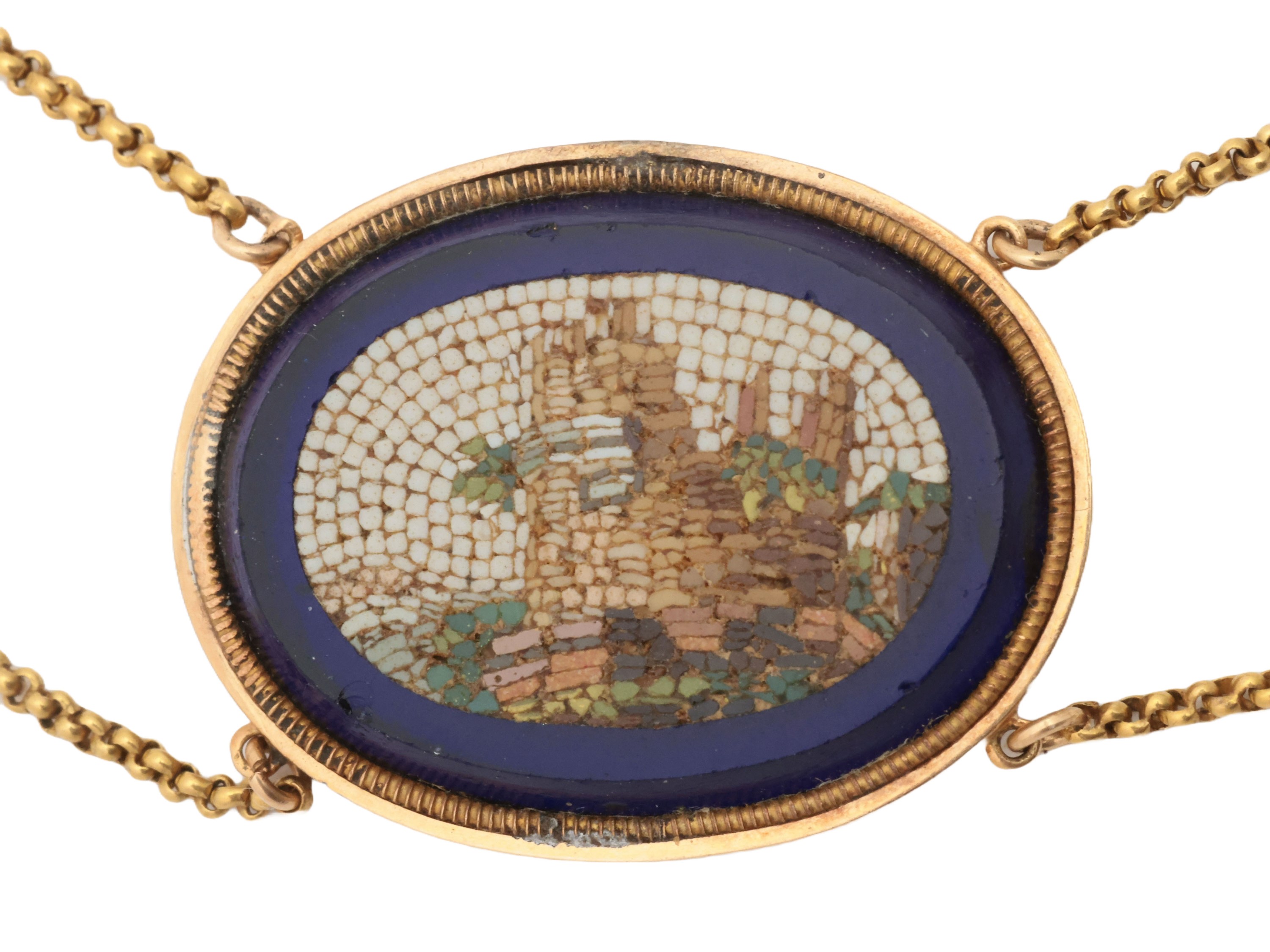 Girocollo in Oro Giallo e Rosa a Vario Titolo con Micromosaici