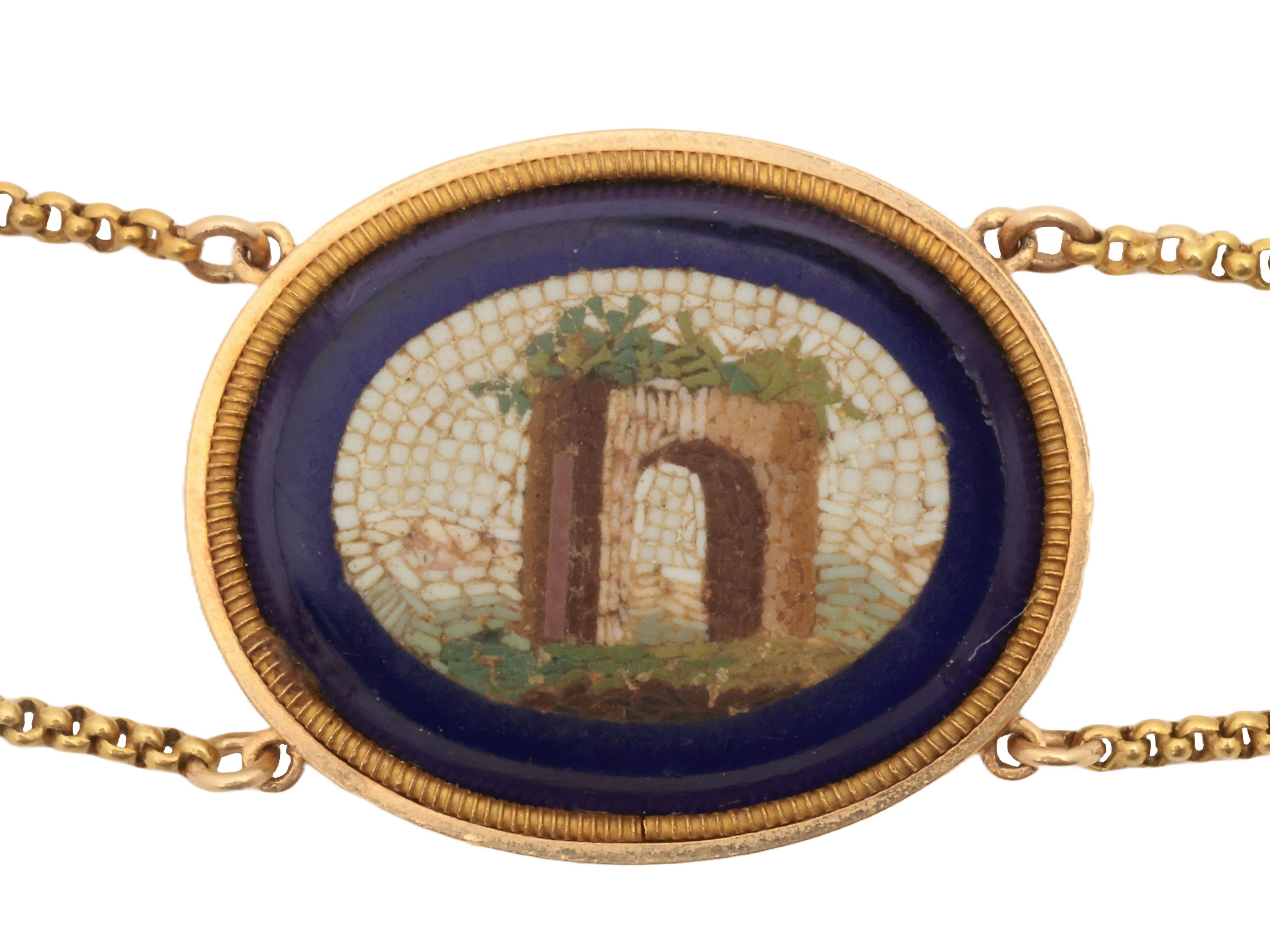 Girocollo in Oro Giallo e Rosa a Vario Titolo con Micromosaici