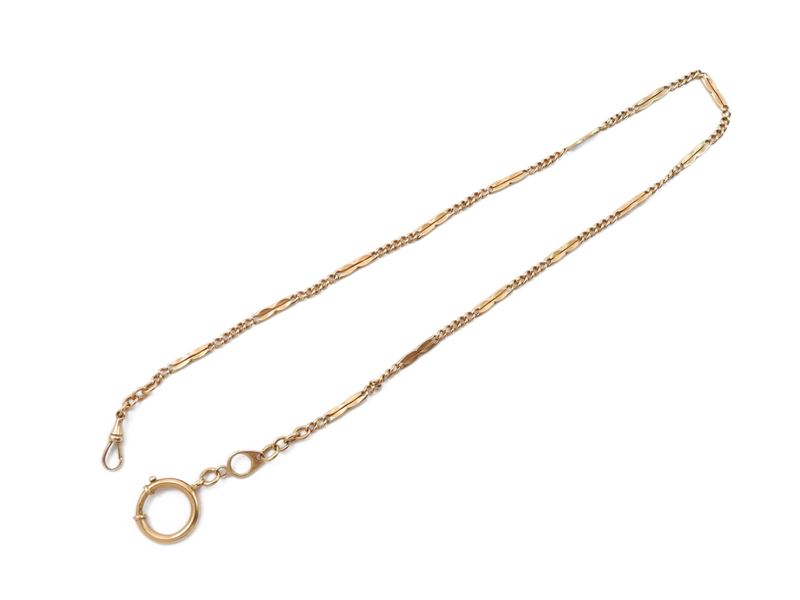 Catena per Orologio da Tasca in Oro a Basso Titolo